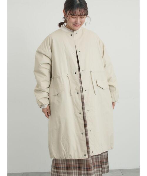 Samansa Mos2（サマンサ モスモス）の「中綿ロングコート（その他アウター・レディース・チャコールグレー/ベージュ/カーキ・F）」の14枚目の写真