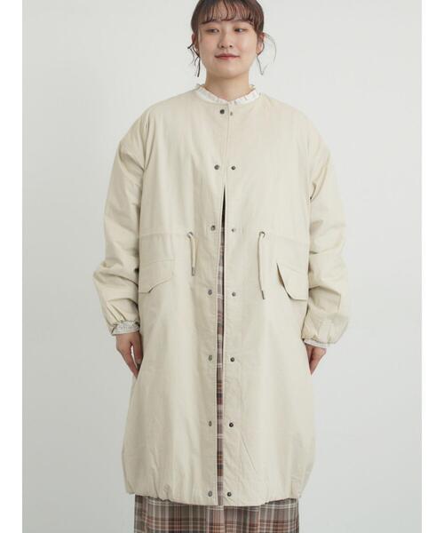 Samansa Mos2（サマンサ モスモス）の「中綿ロングコート（その他アウター・レディース・チャコールグレー/ベージュ/カーキ・F）」の19枚目の写真