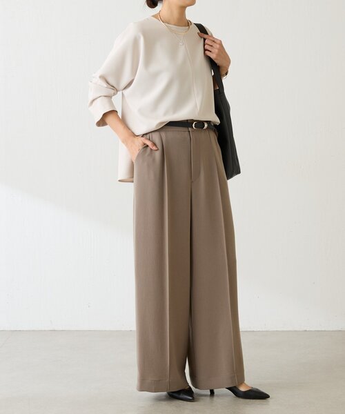 LIVETART(リヴェタート)の「《LIVETART》ヴィンテージジョーゼットタックパンツ(その他パンツ・レディース・ネイビー/モカ・FREE)」の7枚目の写真