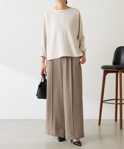 LIVETART(リヴェタート)の「《LIVETART》ヴィンテージジョーゼットタックパンツ(その他パンツ・レディース・ネイビー/モカ・FREE)」の14枚目の写真