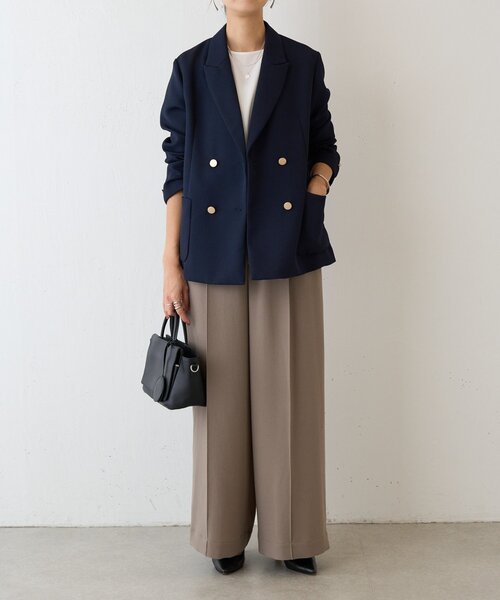 LIVETART(リヴェタート)の「《LIVETART》ヴィンテージジョーゼットタックパンツ(その他パンツ・レディース・ネイビー/モカ・FREE)」の21枚目の写真