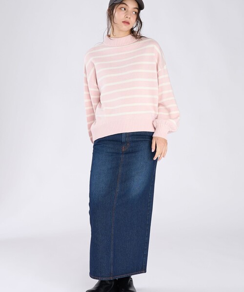 To b. by agnes b.(トゥービーバイアニエスベー)の「ソフトニット プルオーバー(ニット/セーター・レディース・ピンク・FREE)」の8枚目の写真