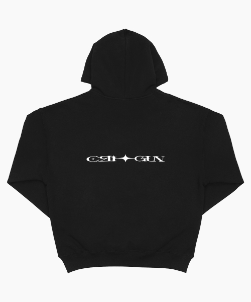 CRIGUN（クリガン）の「ESSENTIAL HOODIE BLACK（パーカー・レディース・ブラック・MEDIUM/LARGE/X-LARGE/XX-LARGE）」の10枚目の写真
