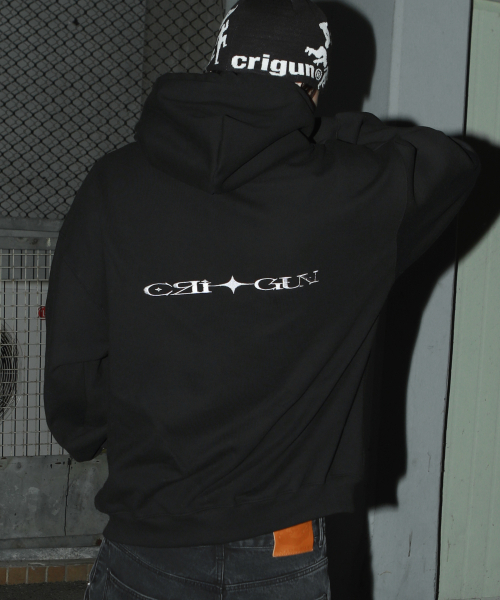 CRIGUN（クリガン）の「ESSENTIAL HOODIE BLACK（パーカー・レディース・ブラック・MEDIUM/LARGE/X-LARGE/XX-LARGE）」の4枚目の写真