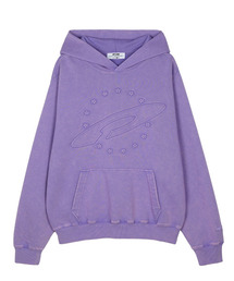 FDR（エフディーアール）の「Embo Pigment Star Disk Logo Hoodie Lavender（パーカー）」