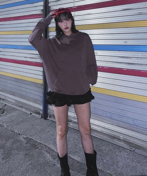 FDR(エフディーアール)の「Embo Pigment Star Disk Logo Hoodie Lavender(パーカー・メンズ・その他・SMALL/LARGE/MEDIUM)」の5枚目の写真