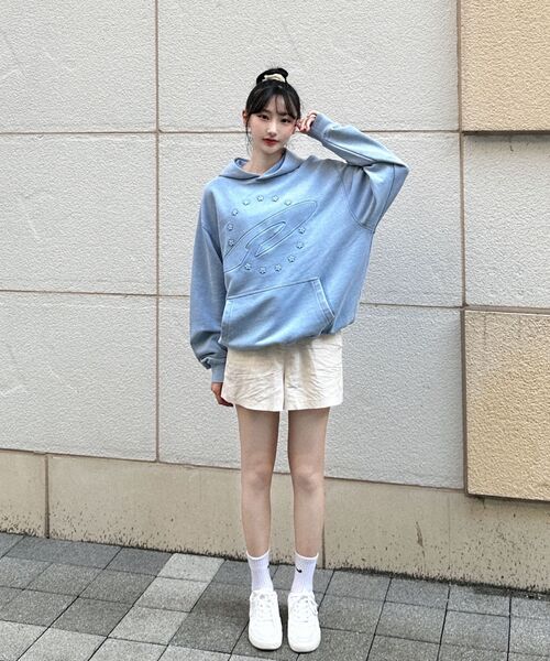FDR(エフディーアール)の「Embo Pigment Star Disk Logo Hoodie Lavender(パーカー・メンズ・その他・SMALL/LARGE/MEDIUM)」の7枚目の写真