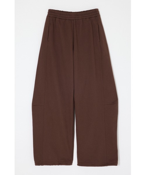 MOUSSY(マウジー)の「【EC限定新色登場】CURVE LINE SWEAT PANTS / カーブラインスウェットパンツ(スウェットパンツ・レディース・ライトブラック/ブラウン/杢グレー・1/2)」の3枚目の写真