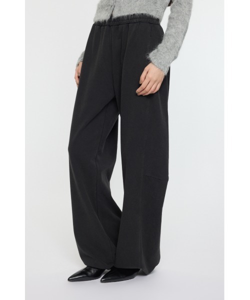 MOUSSY(マウジー)の「【EC限定新色登場】CURVE LINE SWEAT PANTS / カーブラインスウェットパンツ(スウェットパンツ・レディース・ライトブラック/ブラウン/杢グレー・1/2)」の8枚目の写真