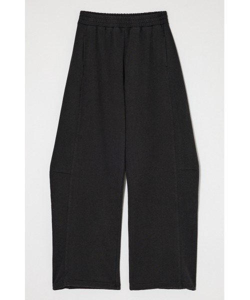 MOUSSY(マウジー)の「【EC限定新色登場】CURVE LINE SWEAT PANTS / カーブラインスウェットパンツ(スウェットパンツ・レディース・ライトブラック/ブラウン/杢グレー・1/2)」の9枚目の写真