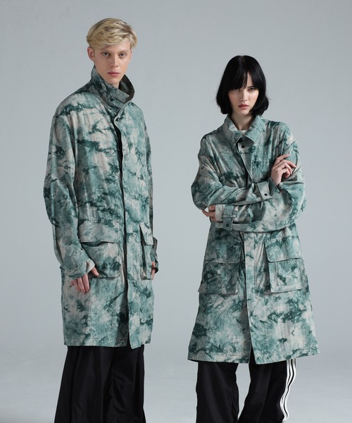 Y-3 AOP HOODED PARKA（ブルゾン）｜Y-3（ワイスリー）のファッション 