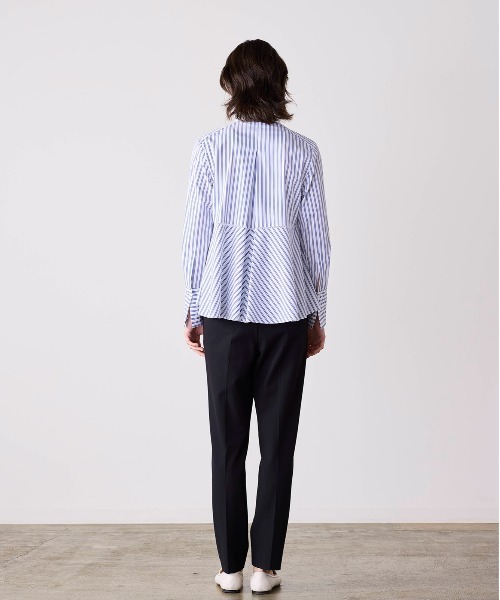 Marilyn Moon(マリリンムーン)の「pin tuck bosom embroidery blouse(シャツ/ブラウス・レディース・ネイビー/ホワイト×ブルー/ブラック/サックスブルー/ホワイト・FREE)」の16枚目の写真