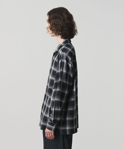 MONKEY TIME（モンキータイム）の「コットン レーヨン オンブレ チェック オープンカラー シャツ（シャツ/ブラウス・メンズ・ターコイズブルー/ブラック・S/M/L/XL）」の12枚目の写真