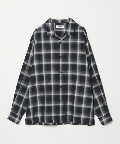 MONKEY TIME（モンキータイム）の「コットン レーヨン オンブレ チェック オープンカラー シャツ（シャツ/ブラウス・メンズ・ターコイズブルー/ブラック・S/M/L/XL）」の15枚目の写真