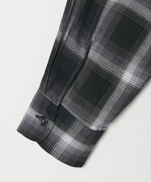 MONKEY TIME（モンキータイム）の「コットン レーヨン オンブレ チェック オープンカラー シャツ（シャツ/ブラウス・メンズ・ターコイズブルー/ブラック・S/M/L/XL）」の18枚目の写真