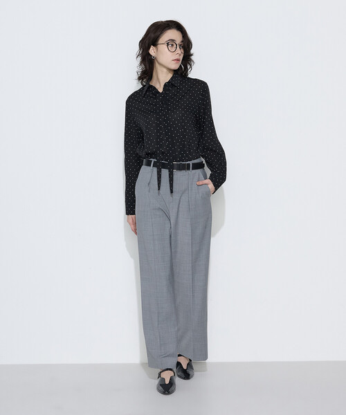 COMME CA(コムサ)の「【セットアップ対応】ストレッチトロ ワイドパンツ(その他パンツ・レディース・トップグレー/ブラック・9号/7号/11号)」の3枚目の写真