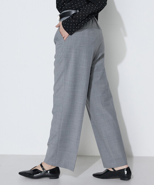 COMME CA(コムサ)の「【セットアップ対応】ストレッチトロ ワイドパンツ(その他パンツ・レディース・トップグレー/ブラック・9号/7号/11号)」の6枚目の写真