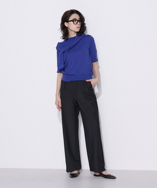 COMME CA(コムサ)の「【セットアップ対応】ストレッチトロ ワイドパンツ(その他パンツ・レディース・トップグレー/ブラック・9号/7号/11号)」の8枚目の写真