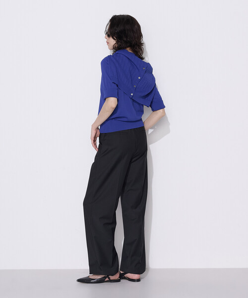 COMME CA(コムサ)の「【セットアップ対応】ストレッチトロ ワイドパンツ(その他パンツ・レディース・トップグレー/ブラック・9号/7号/11号)」の9枚目の写真