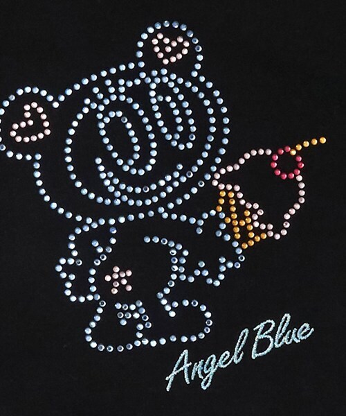 ナルミヤキャラクターズ(ナルミヤキャラクターズ)の「ナカムラくんキラキラストーンTシャツ(Tシャツ/カットソー・レディース・ホワイト/ブラック・F)」の9枚目の写真