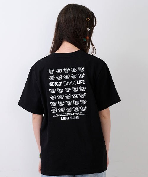 ナルミヤキャラクターズ(ナルミヤキャラクターズ)の「ナカムラくんキラキラストーンTシャツ(Tシャツ/カットソー・レディース・ホワイト/ブラック・F)」の17枚目の写真