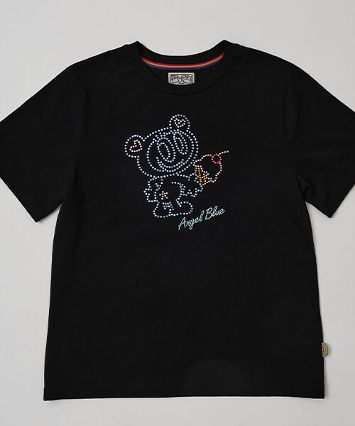 ナルミヤキャラクターズ(ナルミヤキャラクターズ)の「ナカムラくんキラキラストーンTシャツ(Tシャツ/カットソー・レディース・ホワイト/ブラック・F)」の5枚目の写真