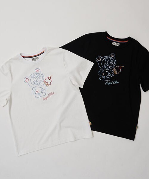 ナルミヤキャラクターズ(ナルミヤキャラクターズ)の「ナカムラくんキラキラストーンTシャツ(Tシャツ/カットソー・レディース・ホワイト/ブラック・F)」の3枚目の写真