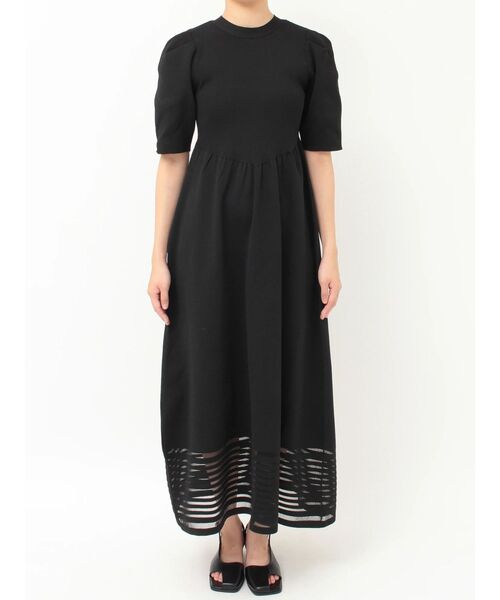 LAGUNAMOON(ラグナムーン)の「バックオープンフォルムニットワンピース 【夏服】 【半袖】(ワンピース・レディース・レッド/ブラック・MEDIUM/SMALL)」の20枚目の写真