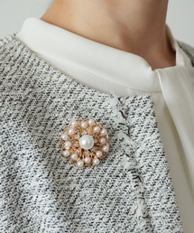 ammy.（エイミードット）の「【 ammy. / エイミードット 】 パール & ビジュー ブローチ（ブローチ/コサージュ）」