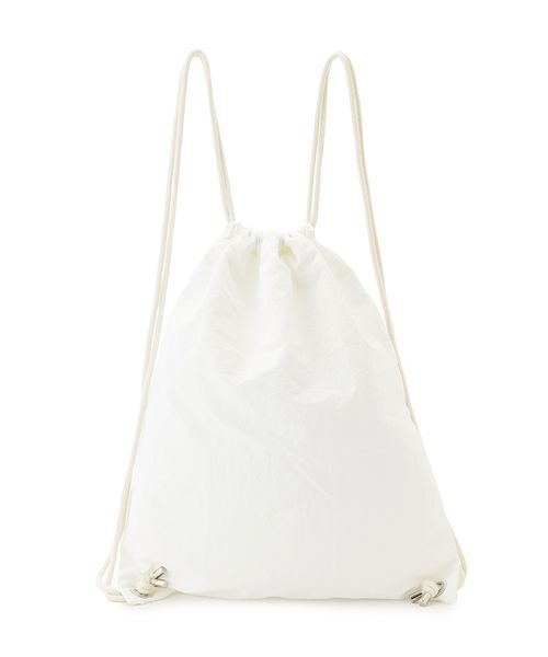 SNIDEL（スナイデル）の「タイプナップサック（バックパック/リュック・レディース・ホワイト/ダークネイビー/オレンジ・F）」の6枚目の写真