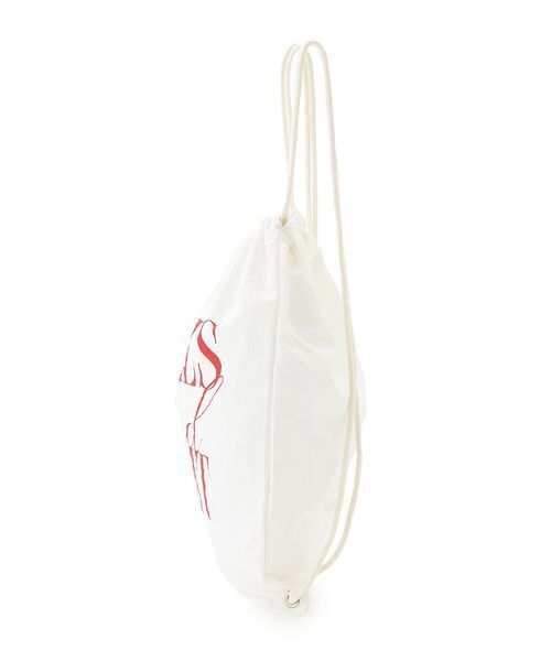 SNIDEL（スナイデル）の「タイプナップサック（バックパック/リュック・レディース・ホワイト/ダークネイビー/オレンジ・F）」の7枚目の写真