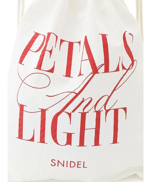 SNIDEL（スナイデル）の「タイプナップサック（バックパック/リュック・レディース・ホワイト/ダークネイビー/オレンジ・F）」の8枚目の写真