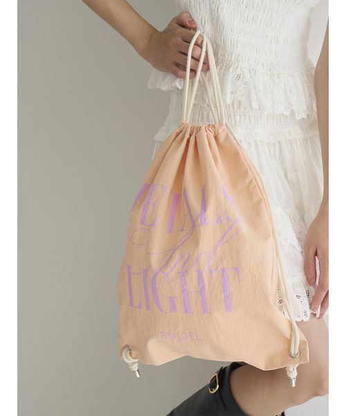 SNIDEL（スナイデル）の「タイプナップサック（バックパック/リュック・レディース・ホワイト/ダークネイビー/オレンジ・F）」の14枚目の写真