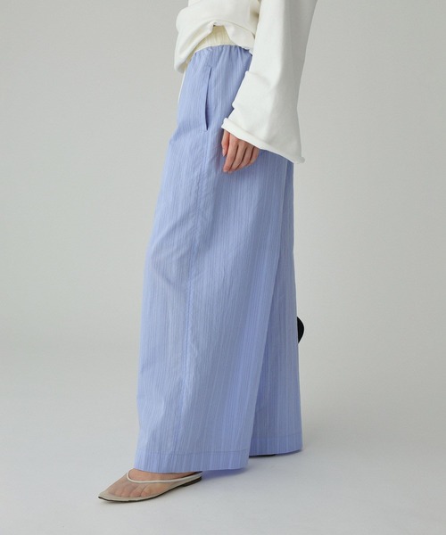 BABYLONE（バビロン）の「ストライプパンツ（その他パンツ・レディース・ベージュ/サックスブルー・フリー）」の10枚目の写真