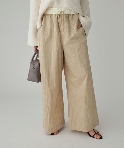 BABYLONE（バビロン）の「ストライプパンツ（その他パンツ・レディース・ベージュ/サックスブルー・フリー）」の16枚目の写真