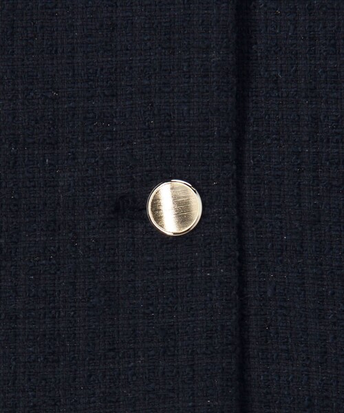 MICO COULIER（ミコクリエ）の「ランダムラメツィードジレ（ブルゾン・レディース・オフホワイト/ネイビー・38）」の22枚目の写真