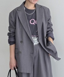 CRAFT STANDARD BOUTIQUE | ストライプダブルジャケット◆(テーラードジャケット)