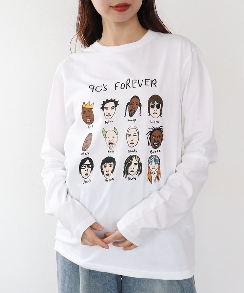 Cepica（セピカ）の「【BLACK SCORE】HERO EDIT 90S UNISEX LONG T（Tシャツ/カットソー・レディース・ホワイト・FREE）」の2枚目の写真