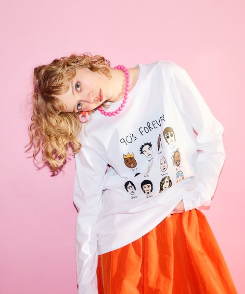 Cepica(セピカ)の「【BLACK SCORE】HERO EDIT 90S UNISEX LONG T(Tシャツ/カットソー・レディース・ホワイト・FREE)」の22枚目の写真
