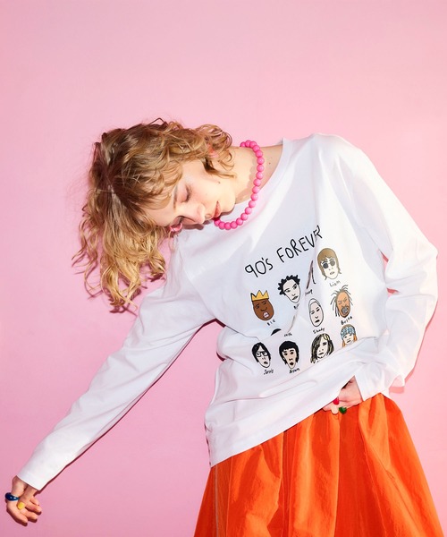 Cepica(セピカ)の「【BLACK SCORE】HERO EDIT 90S UNISEX LONG T(Tシャツ/カットソー・レディース・ホワイト・FREE)」の21枚目の写真