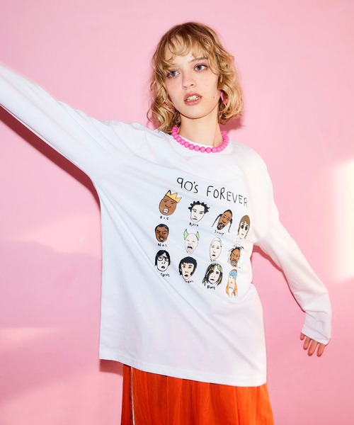 Cepica(セピカ)の「【BLACK SCORE】HERO EDIT 90S UNISEX LONG T(Tシャツ/カットソー・レディース・ホワイト・FREE)」の20枚目の写真