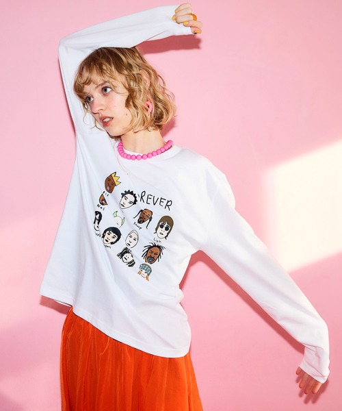 Cepica(セピカ)の「【BLACK SCORE】HERO EDIT 90S UNISEX LONG T(Tシャツ/カットソー・レディース・ホワイト・FREE)」の19枚目の写真
