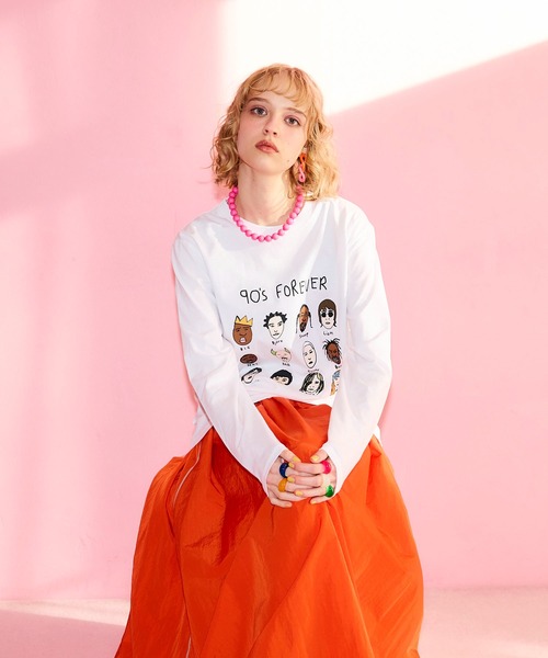 Cepica(セピカ)の「【BLACK SCORE】HERO EDIT 90S UNISEX LONG T(Tシャツ/カットソー・レディース・ホワイト・FREE)」の18枚目の写真