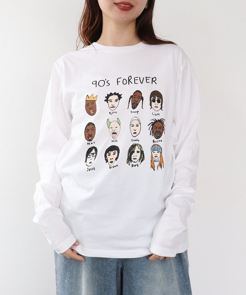 Cepica(セピカ)の「【BLACK SCORE】HERO EDIT 90S UNISEX LONG T(Tシャツ/カットソー・レディース・ホワイト・FREE)」の15枚目の写真