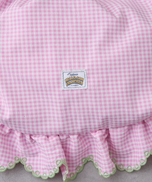 HELLO.SANFRANCISCO（ハローサンフランシスコ）の「【HELLO.SANFRANCISCO/ハローサンフランシスコ】パラコードフリルナップサック（バックパック/リュック・レディース・イエロー/ブラック/ピンク・ONE SIZE）」の6枚目の写真