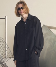 《UNISEX》Frieren Stripe Prime-Over Regular Collar Shirt/フリーレンストライププライムオーバーレギュラーシャツ【MAISON SPECIAL/メゾンスペシャル】■セットアップ対応■