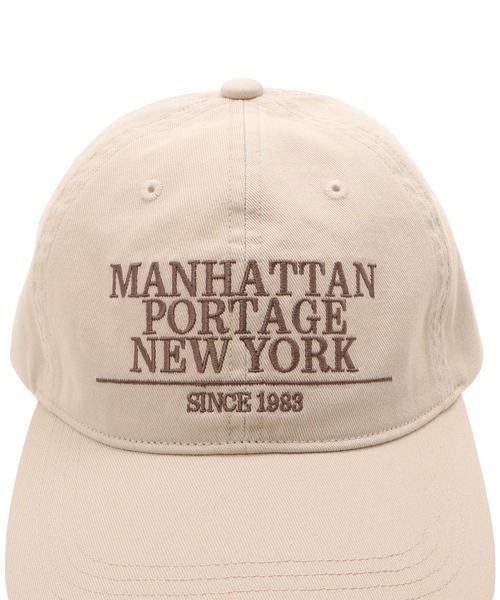 Manhattan Portage（マンハッタンポーテージ）の「Logo Emb 6Pcap（キャップ・メンズ・ブラック/ベージュ・FREE）」の9枚目の写真