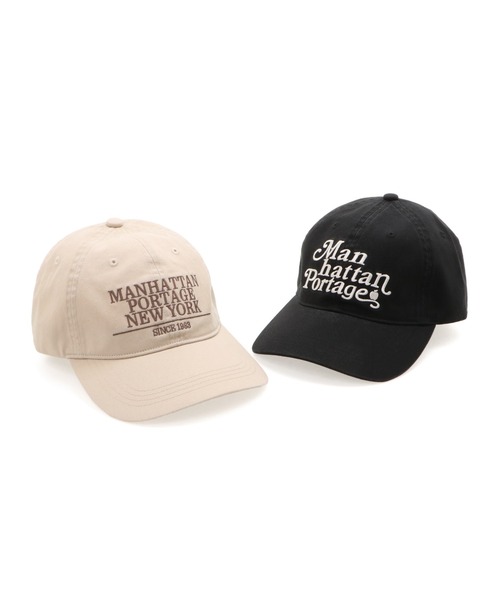 Manhattan Portage（マンハッタンポーテージ）の「Logo Emb 6Pcap（キャップ・メンズ・ブラック/ベージュ・FREE）」の10枚目の写真