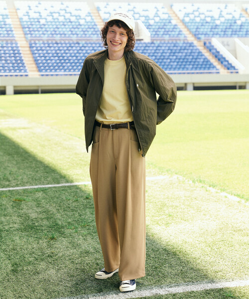 GYMPHLEX（ジムフレックス）の「Gymphlex | タック ワイドイージーパンツ MEN（その他パンツ・メンズ・ベージュ/グレー/ブラック・L/M）」の4枚目の写真