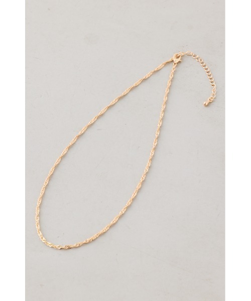 AZUL by moussy(アズールバイマウジー)の「ツイストチェーンネックレス(ネックレス・レディース・ゴールド/シルバー・FREE)」の10枚目の写真